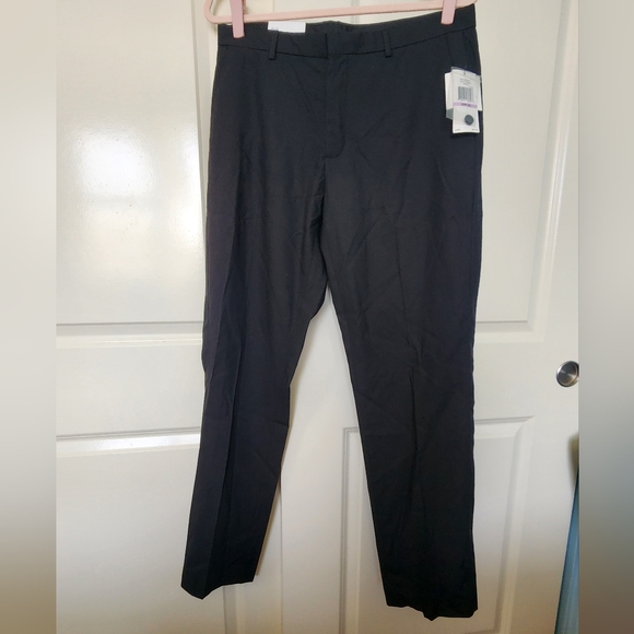 Calvin Klein Black Dress Pants Formal Straight Leg - Picture 2 of 7